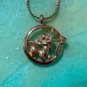 Vintage Sagittarius Zodiac Necklace